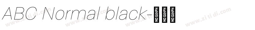 ABC Normal black字体转换